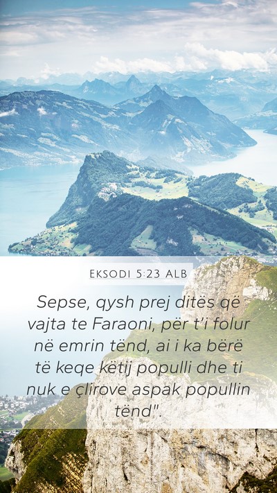 Eksodi 5:23 ALB Bible Verse Image