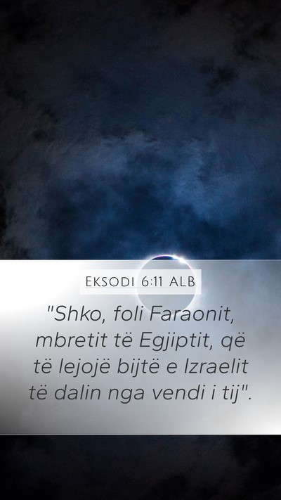 Eksodi 6:11 ALB Mobile Phone Wallpaper - 