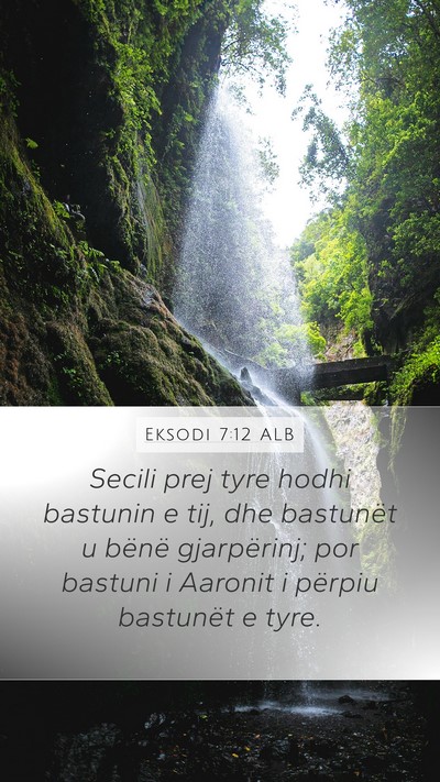 Eksodi 7:12 ALB Bible Verse Image