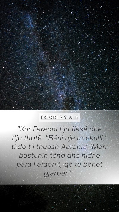 Eksodi 7:9 ALB Bible Verse Image