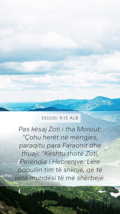 Eksodi 9:13 ALB Bible Verse Image