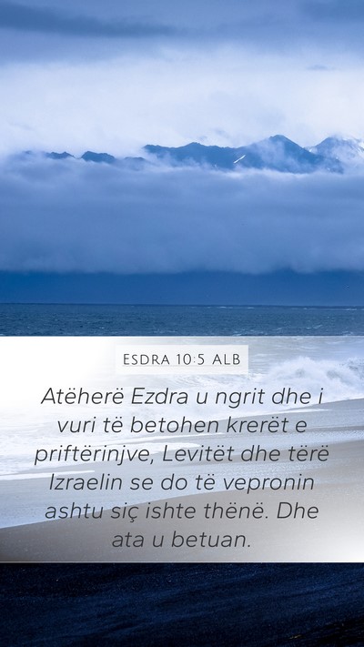 Esdra 10:5 ALB Bible Verse Image