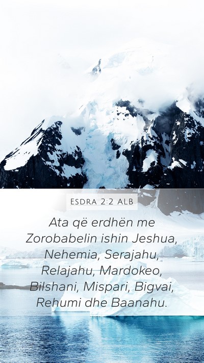 Esdra 2:2 ALB Bible Verse Image