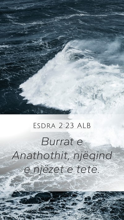 Esdra 2:23 ALB Bible Verse Image