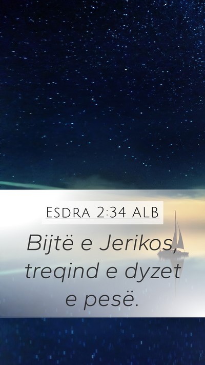 Esdra 2:34 ALB Bible Verse Image
