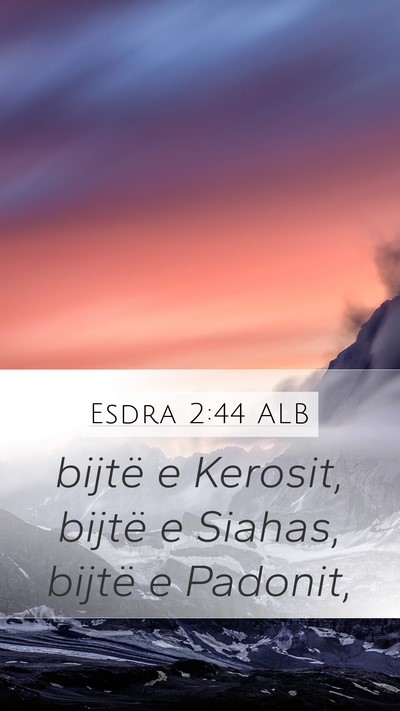 Esdra 2:44 ALB Bible Verse Image