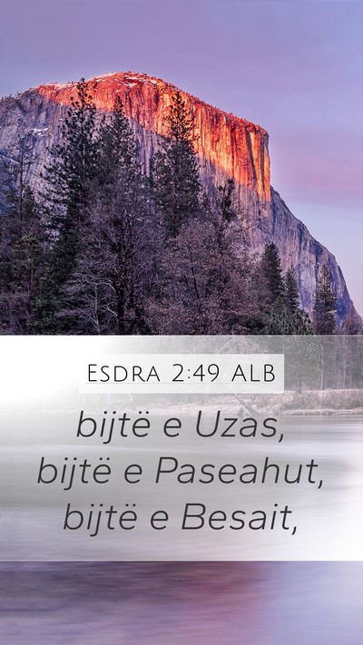 Esdra 2:49 ALB Bible Verse Image
