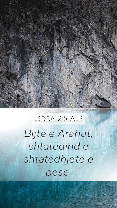 Esdra 2:5 ALB Bible Verse Image