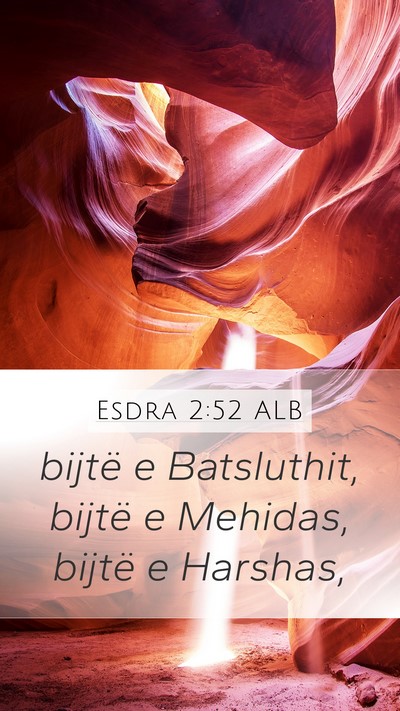 Esdra 2:52 ALB Bible Verse Image