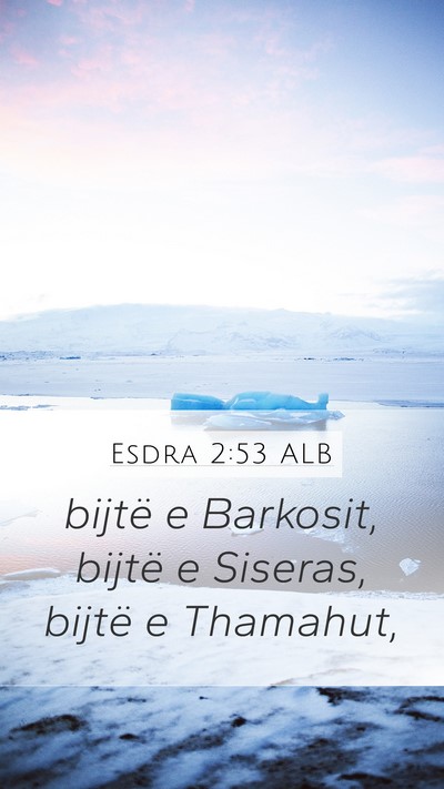 Esdra 2:53 ALB Bible Verse Image