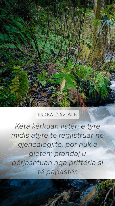 Esdra 2:62 ALB Mobile Phone Wallpaper - Këta kërkuan listën e tyre midis atyre të - Mobile Bible Verse Wallpaper