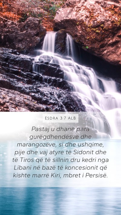 Esdra 3:7 ALB Bible Verse Image