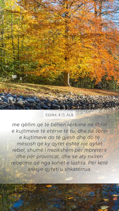 Esdra 4:15 ALB Bible Verse Image