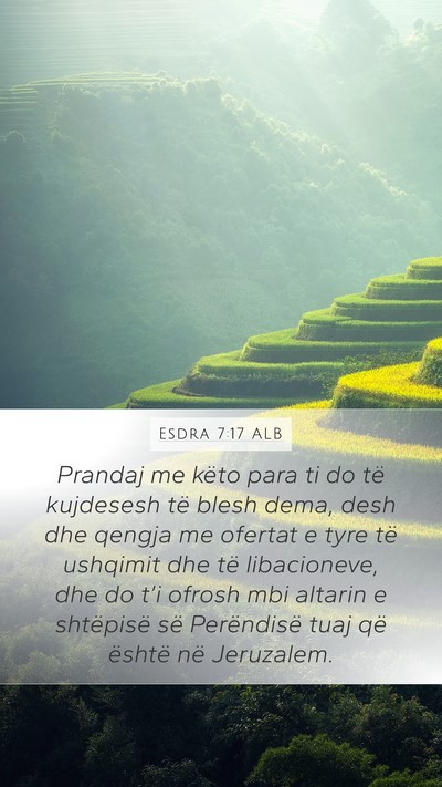 Esdra 7:17 ALB Bible Verse Image