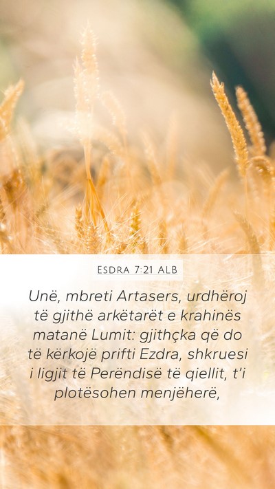 Esdra 7:21 ALB Bible Verse Image
