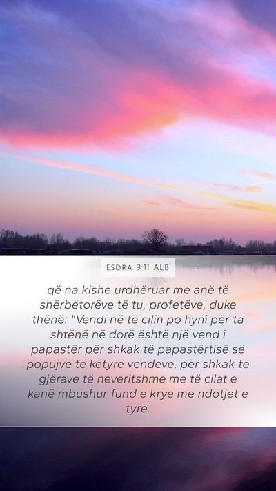Esdra 9:11 ALB Bible Verse Image