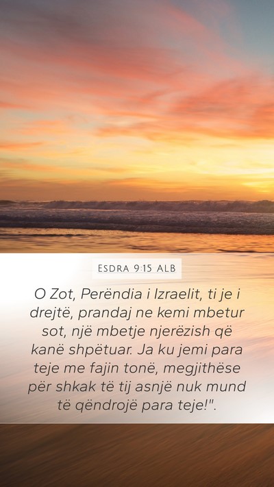 Esdra 9:15 ALB Bible Verse Image