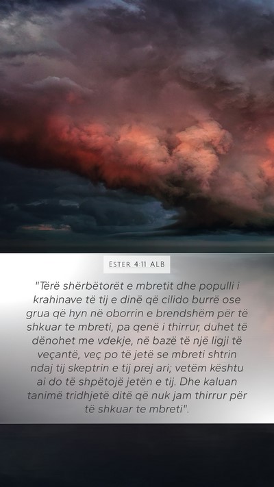 Ester 4:11 ALB Bible Verse Image