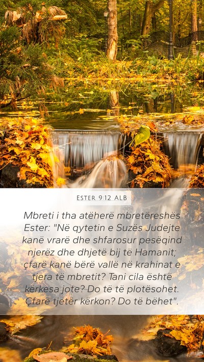 Ester 9:12 ALB Bible Verse Image