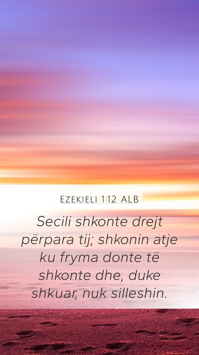 Ezekieli 1:12 ALB Bible Verse Image