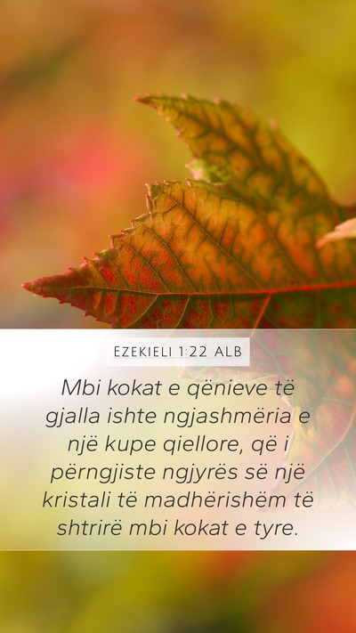 Ezekieli 1:22 ALB Bible Verse Image