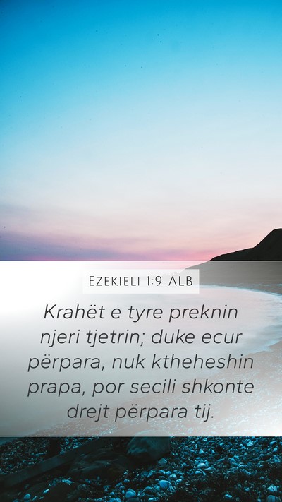 Ezekieli 1:9 ALB Bible Verse Image