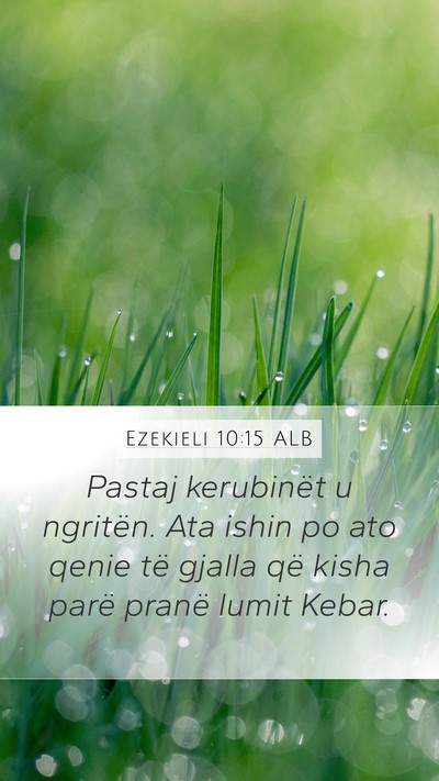 Ezekieli 10:15 ALB Bible Verse Image
