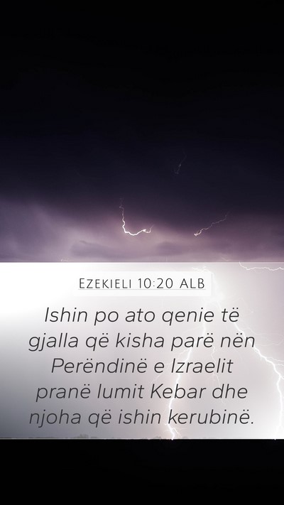 Ezekieli 10:20 ALB Bible Verse Image