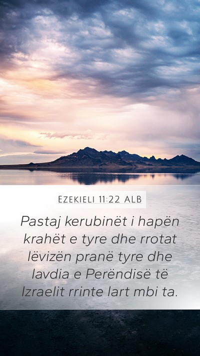Ezekieli 11:22 ALB Bible Verse Image
