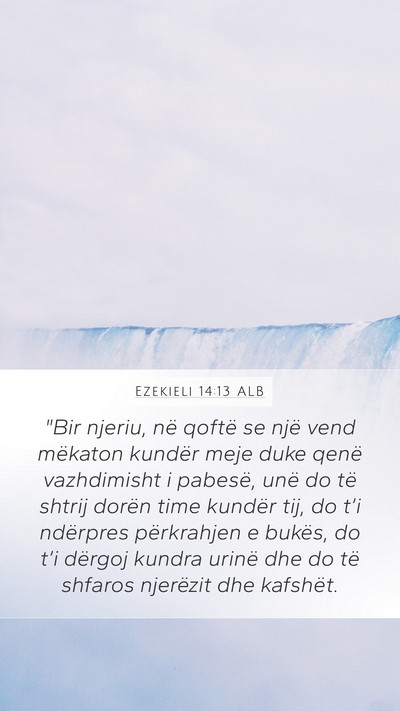 Ezekieli 14:13 ALB Bible Verse Image