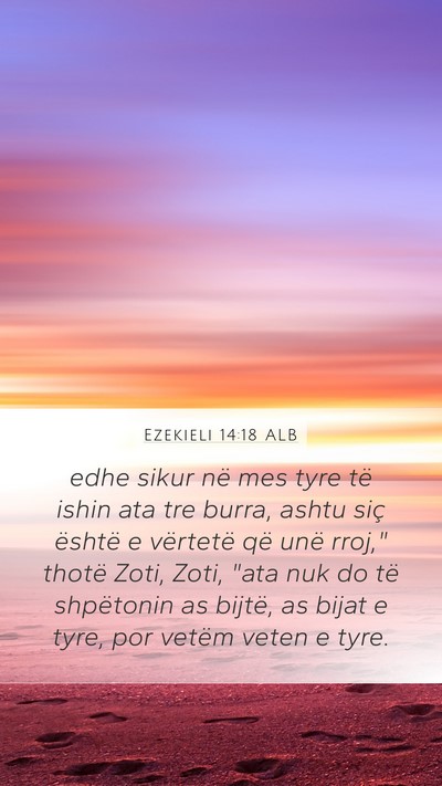 Ezekieli 14:18 ALB Bible Verse Image