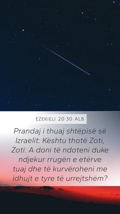 Ezekieli 20:30 ALB Bible Verse Image