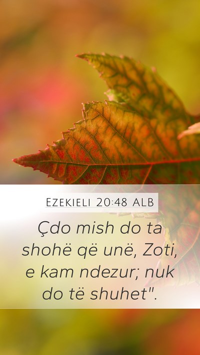 Ezekieli 20:48 ALB Bible Verse Image