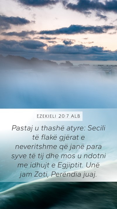 Ezekieli 20:7 ALB Bible Verse Image