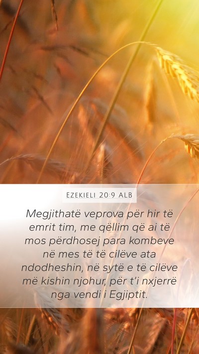 Ezekieli 20:9 ALB Bible Verse Image