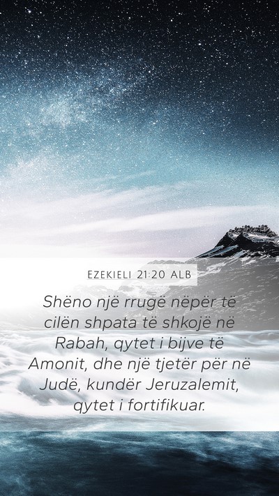 Ezekieli 21:20 ALB Bible Verse Image