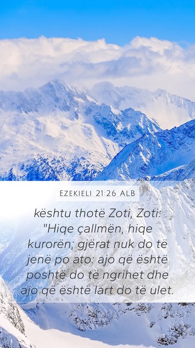 Ezekieli 21:26 ALB Bible Verse Image