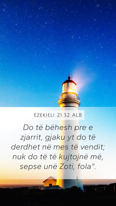 Ezekieli 21:32 ALB Bible Verse Image