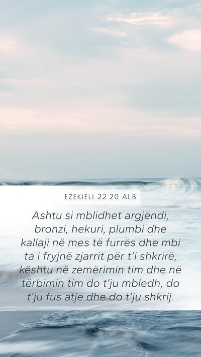 Ezekieli 22:20 ALB Bible Verse Image