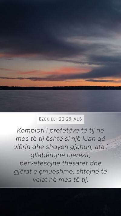 Ezekieli 22:25 ALB Bible Verse Image