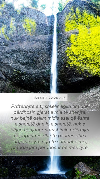 Ezekieli 22:26 ALB Bible Verse Image