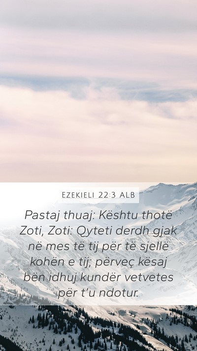 Ezekieli 22:3 ALB Bible Verse Image