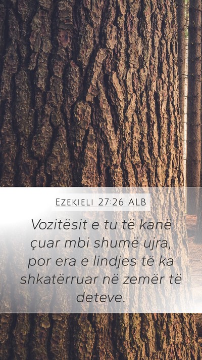 Ezekieli 27:26 ALB Bible Verse Image