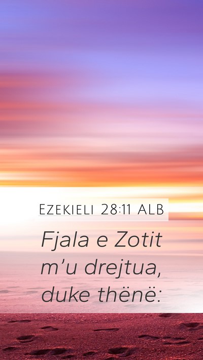 Ezekieli 28:11 ALB Bible Verse Image