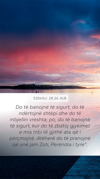 Ezekieli 28:26 ALB Bible Verse Image