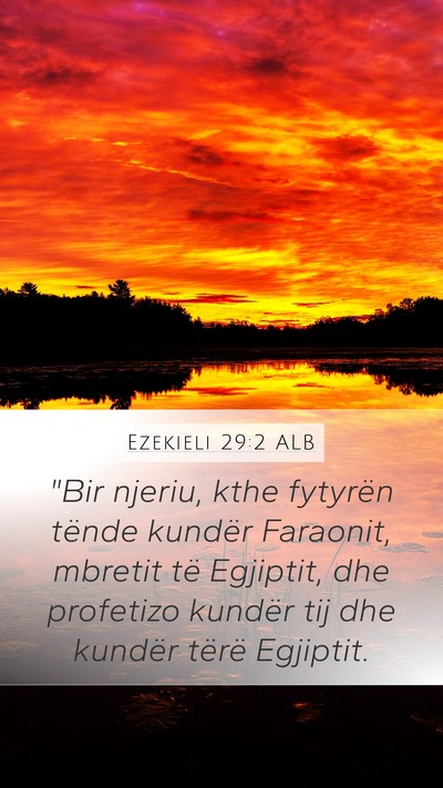 Ezekieli 29:2 ALB Bible Verse Image