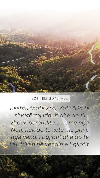 Ezekieli 30:13 ALB Bible Verse Image