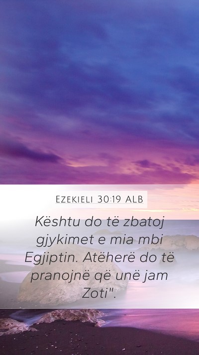Ezekieli 30:19 ALB Bible Verse Image