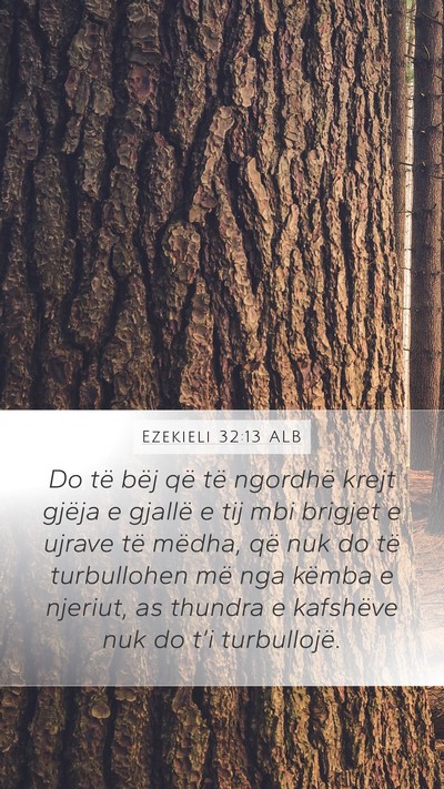 Ezekieli 32:13 ALB Bible Verse Image