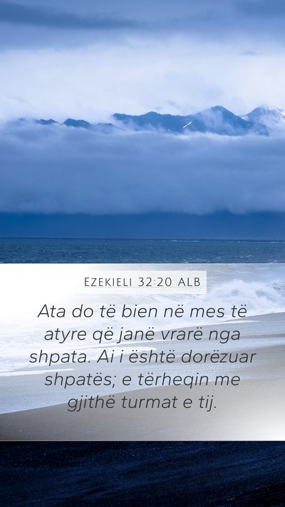 Ezekieli 32:20 ALB Bible Verse Image